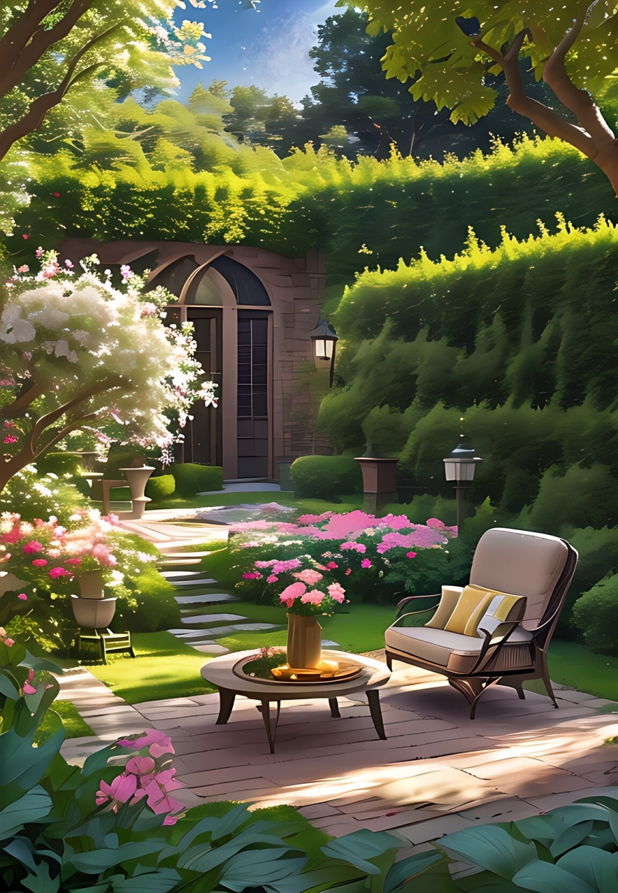 插画# 择一小院,闲时客来煮茗,无事澄心静坐.