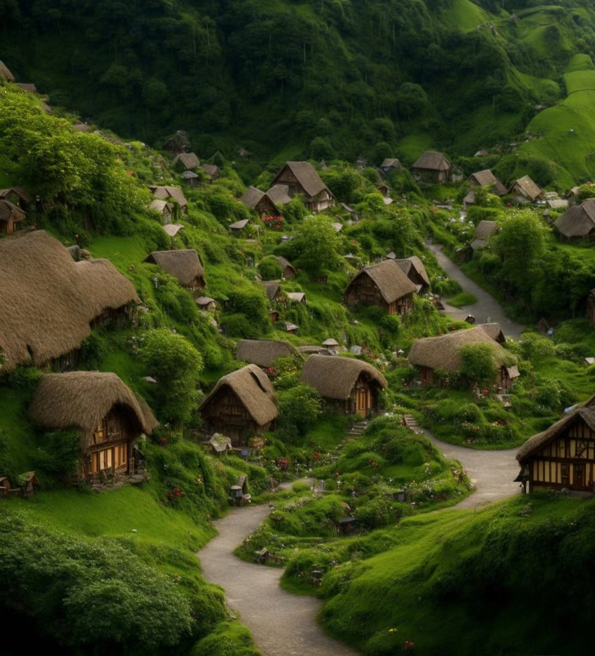 美丽   宁静    温馨的村庄