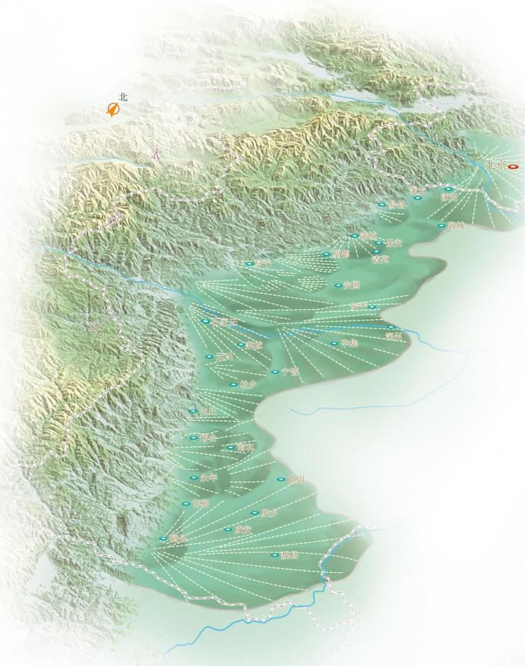 洪积——冲积平原