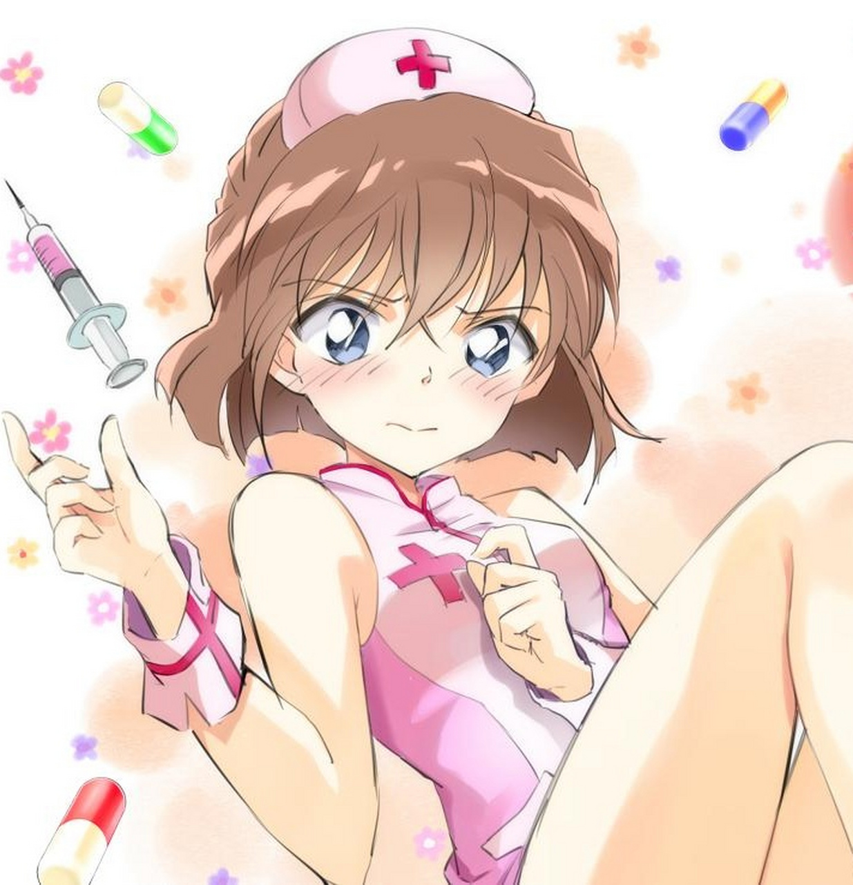 名侦探柯南# 穿着护士服的小哀,真是奇迹般的可爱啊[awsl]