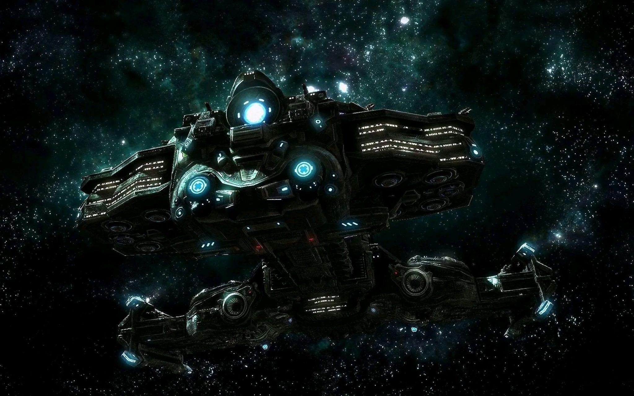 游戏《星际争霸》人族贝希摩斯级/巨兽级战列巡洋舰 休伯利安号