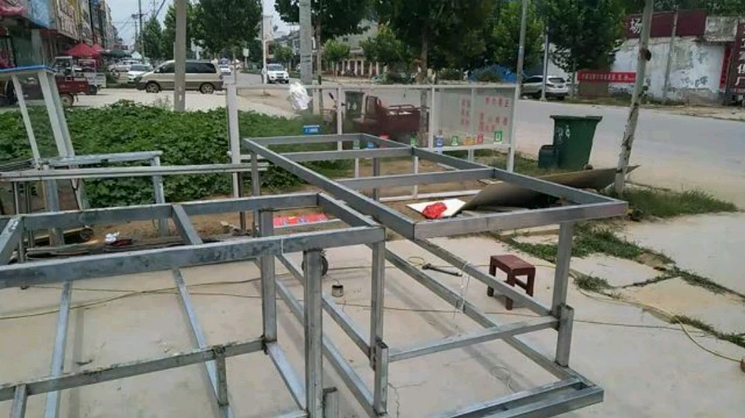 焊个凉菜架子,活动架