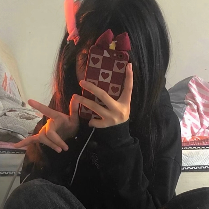 女头|手机挡脸|愿你喜