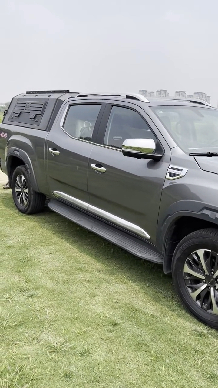 上汽大通t90皮卡车定制三开门后箱高盖