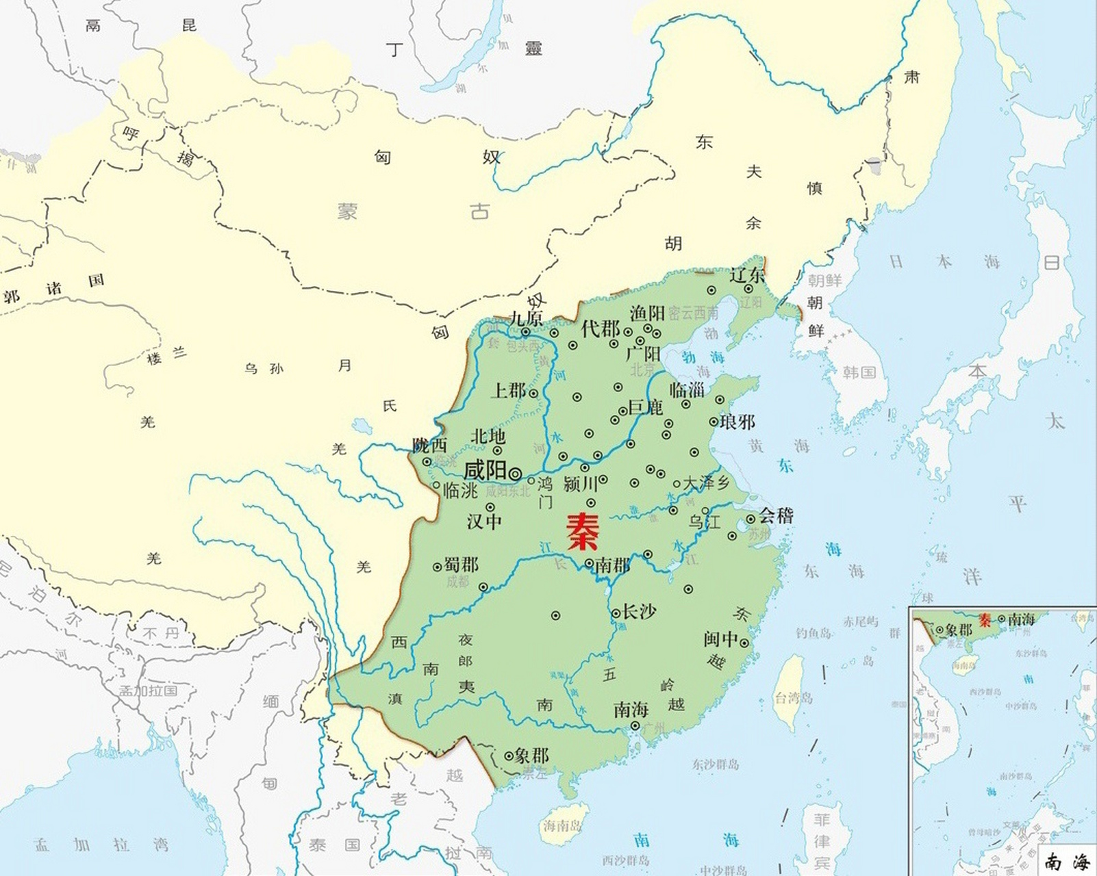 五大王朝对中国领土的最大贡献  秦朝对中国领土最大贡献是奠定轮廓