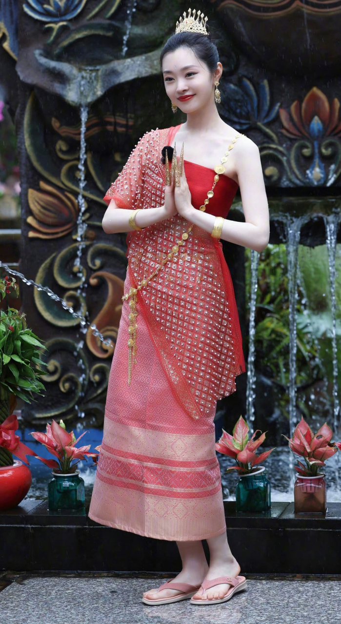 宋轶穿少数民族服饰玉足凉拖. 67