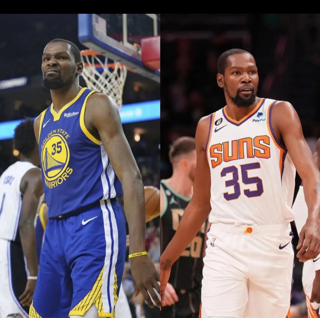 杜兰特跟腱受伤前后数据对比:  跟腱受伤前 