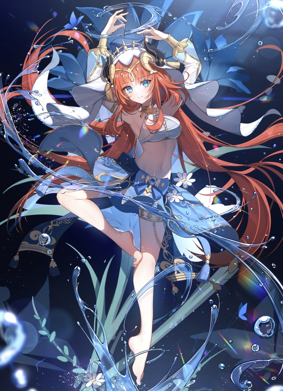 《原神》妮露同人图分享,来源米游社:阿稳同学.#原神