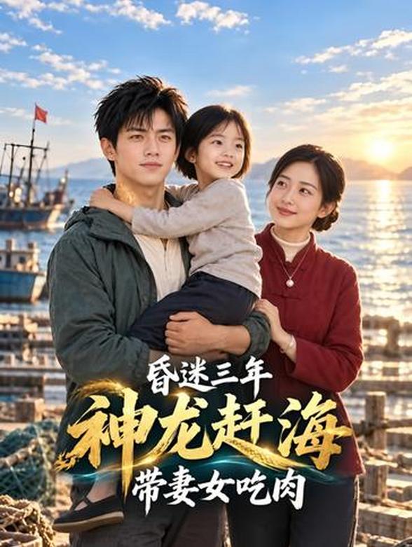 昏迷三年，神龙赶海带妻女吃肉