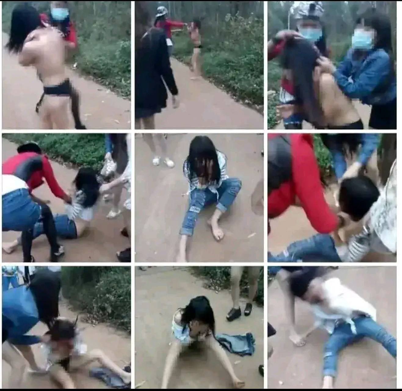 一场令人震惊的欺凌事件在校园内发生,一名女孩被一