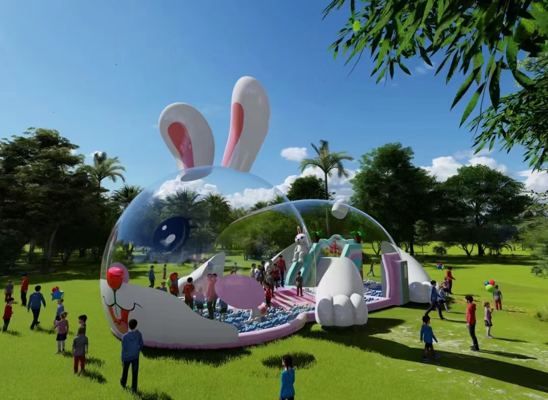 充气水晶兔水晶兔乐园