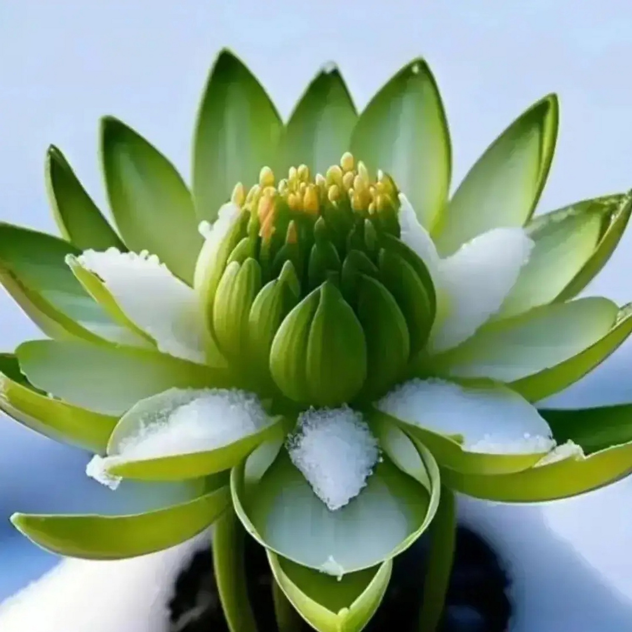 今见90吉祥如意90和和美美90连连鸿运97冰山之巅美人雪莲花