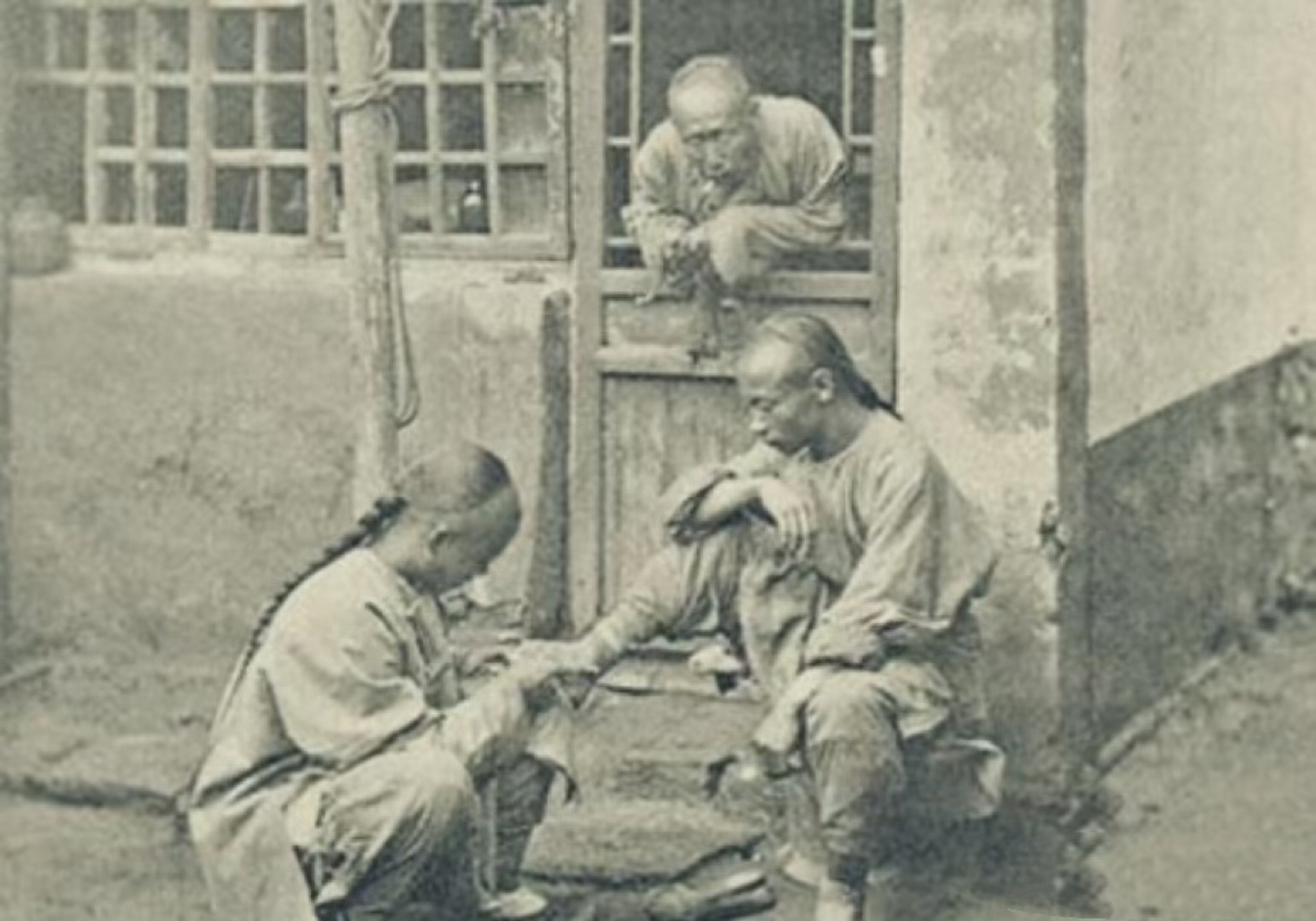 古代的修脚师傅