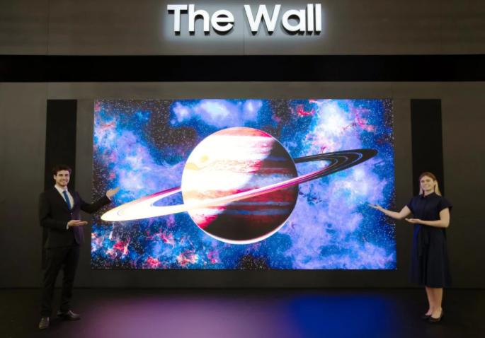 三星推出最新的商用微型 led 显示屏 the wall 2022