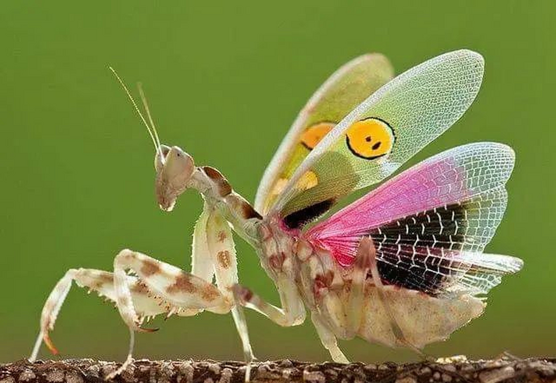 兰花螳螂vs刺花螳螂图片