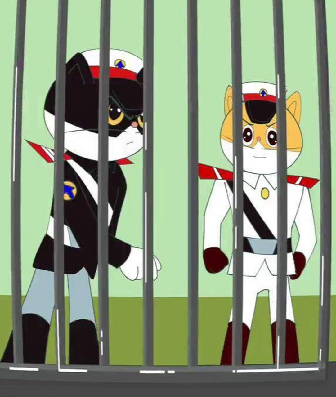 仿佛是集英勇的"黑猫警长"和"白猫班长"于一身