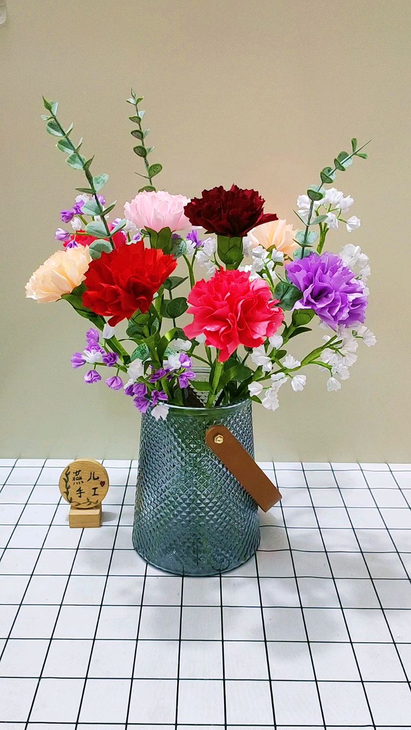 纯手工康乃馨花束 #最美的花送最美的你