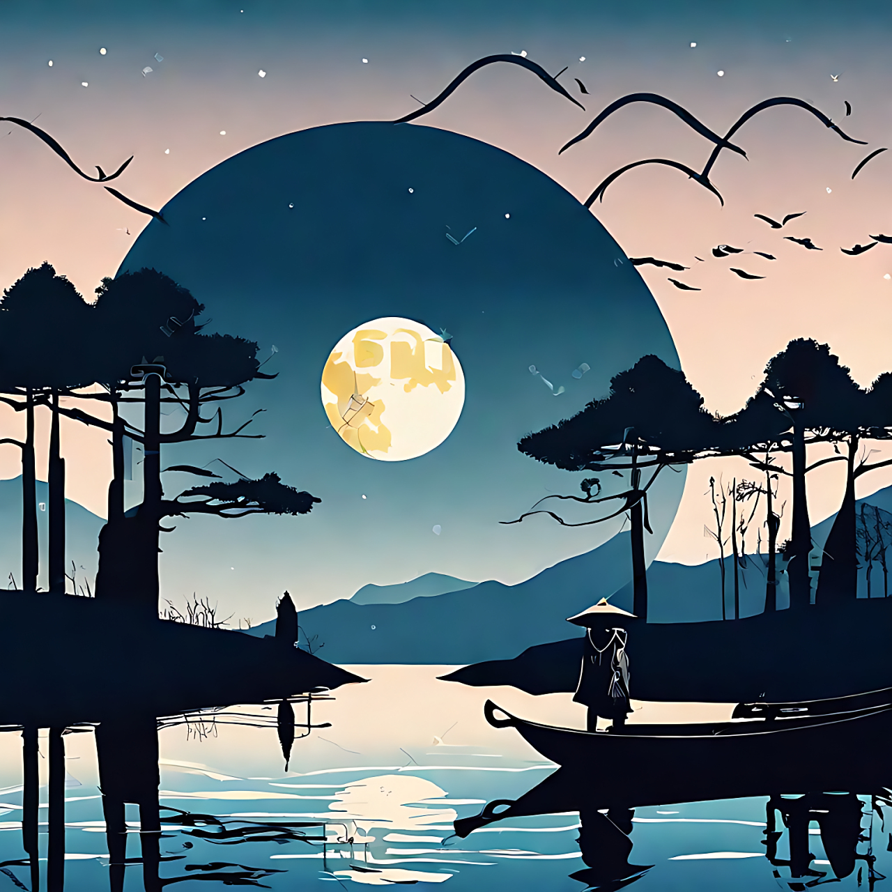 春江潮水连海平,海上明月共潮生#这个冬天最想做的事# #春江花月夜