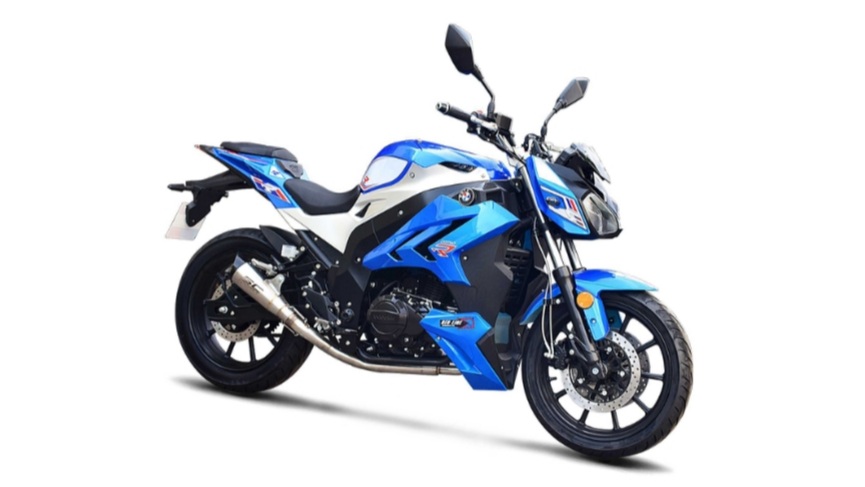 宝雕db 200 r 单缸摩托车,外观具有宝马元素的设计风格