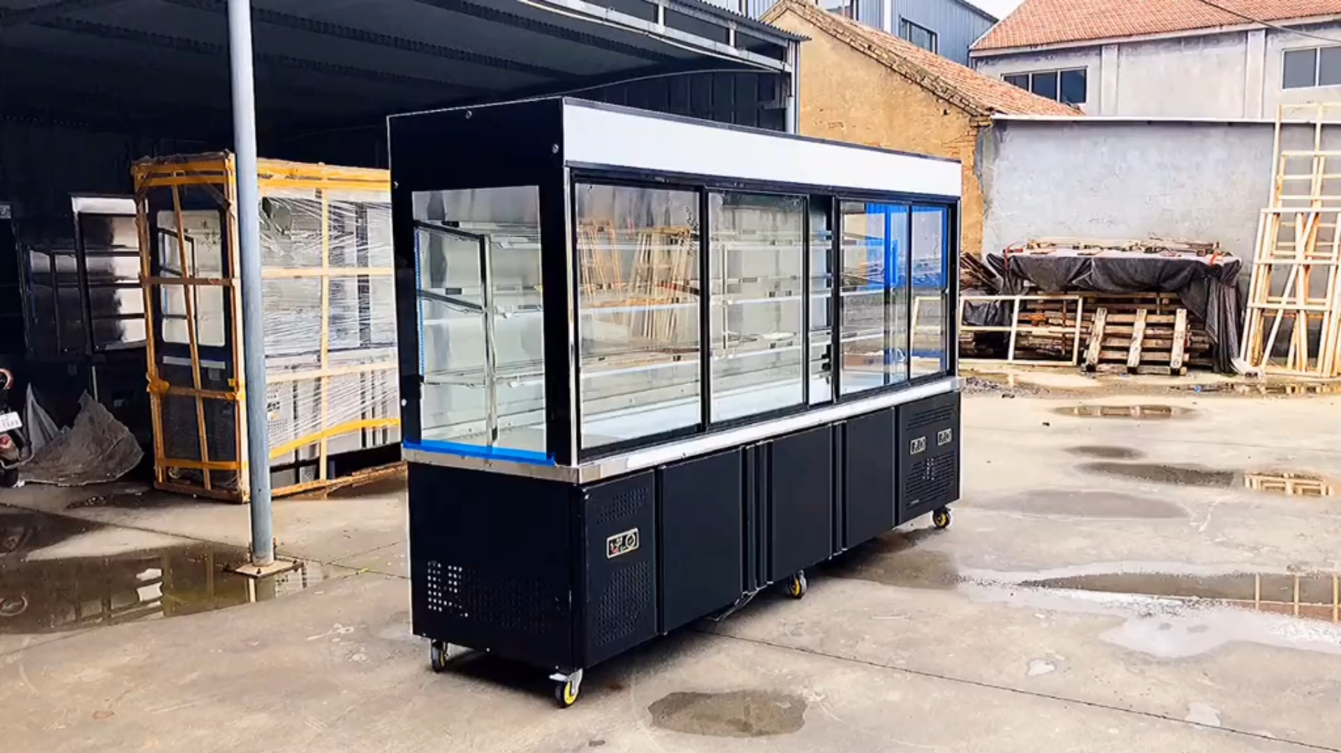 张亮麻辣烫展示柜点菜柜商用冒菜串串冷藏保鲜冰箱立式设备风幕柜