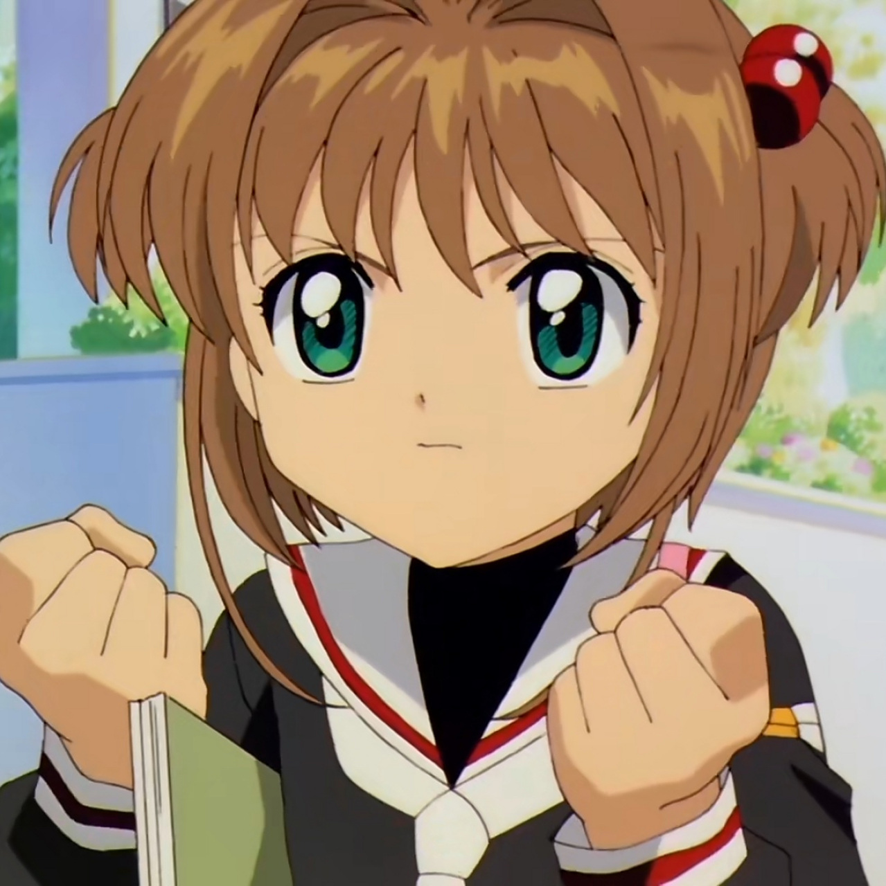 小时候电视里放这个动画片的名字叫"百变小樱魔术卡",不知道有没有人