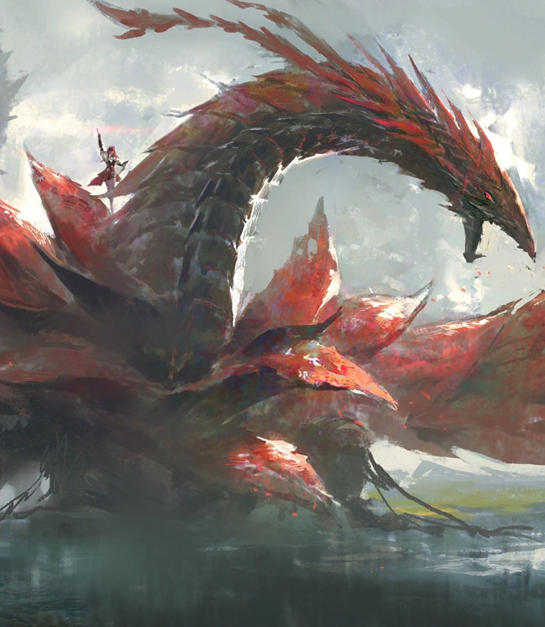 【板绘】老婆回归!黑蔷薇龙炸场来啦!|||绽放吧!黑蔷薇龙!