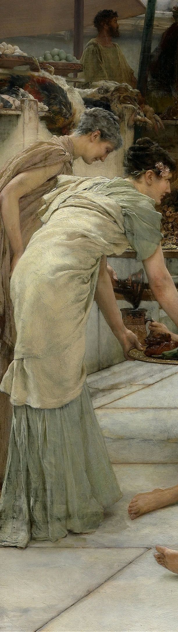 果然是油画大师,阿尔玛·塔德马画的美女,体态丰盈而梦幻!