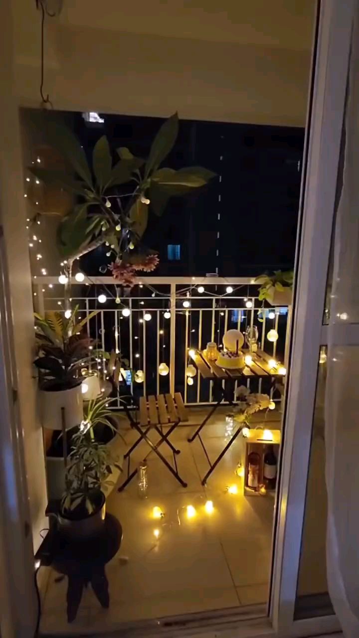 夏日阳台,请你来我家,我们一起共度美好夜晚