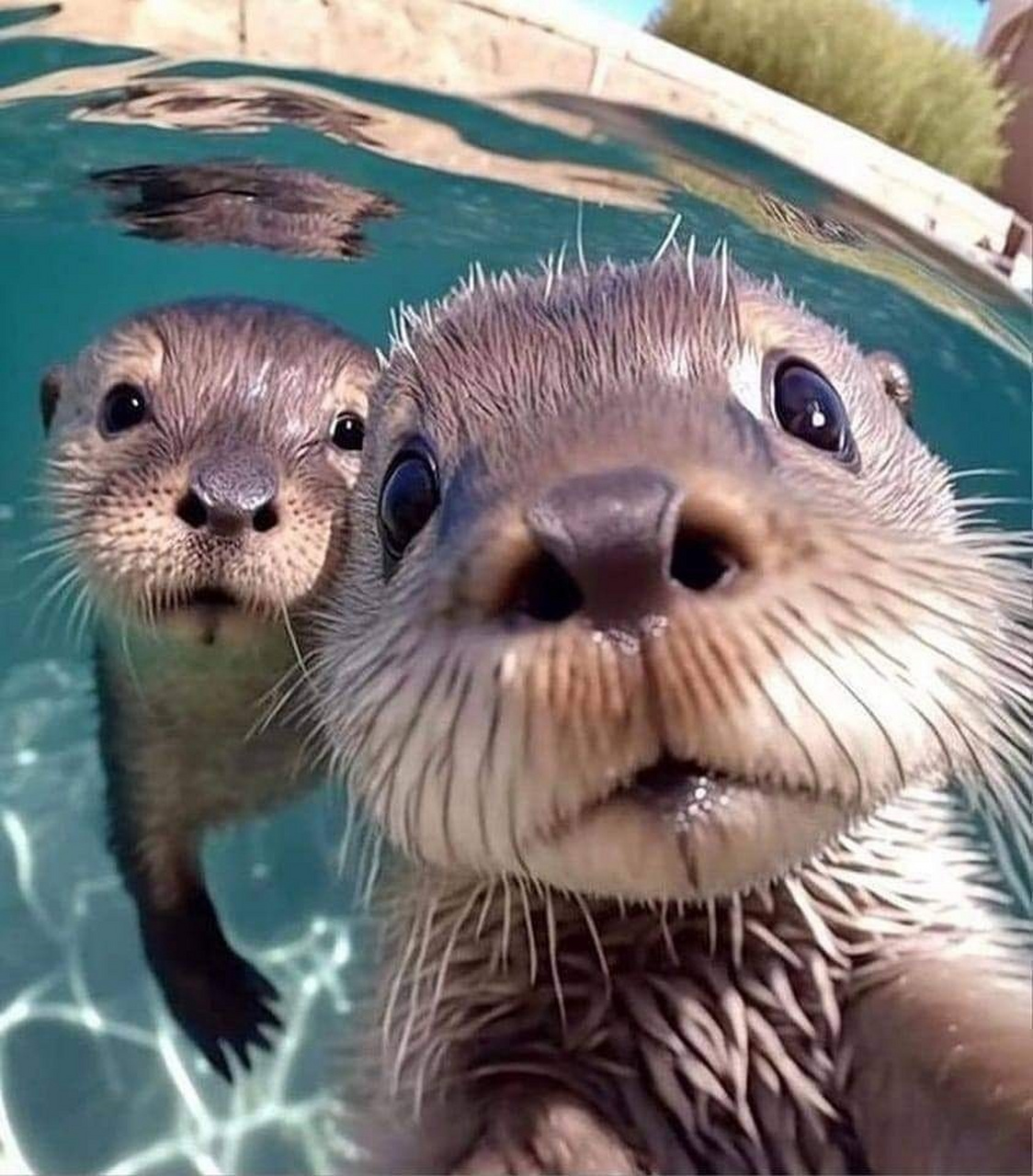 水獭,找到了镜头[大笑]