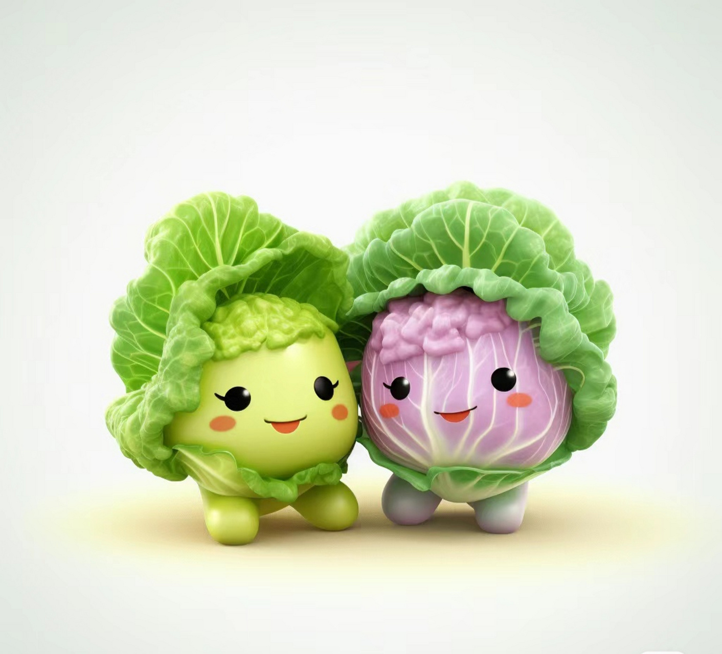 超级可爱的卷心菜家族