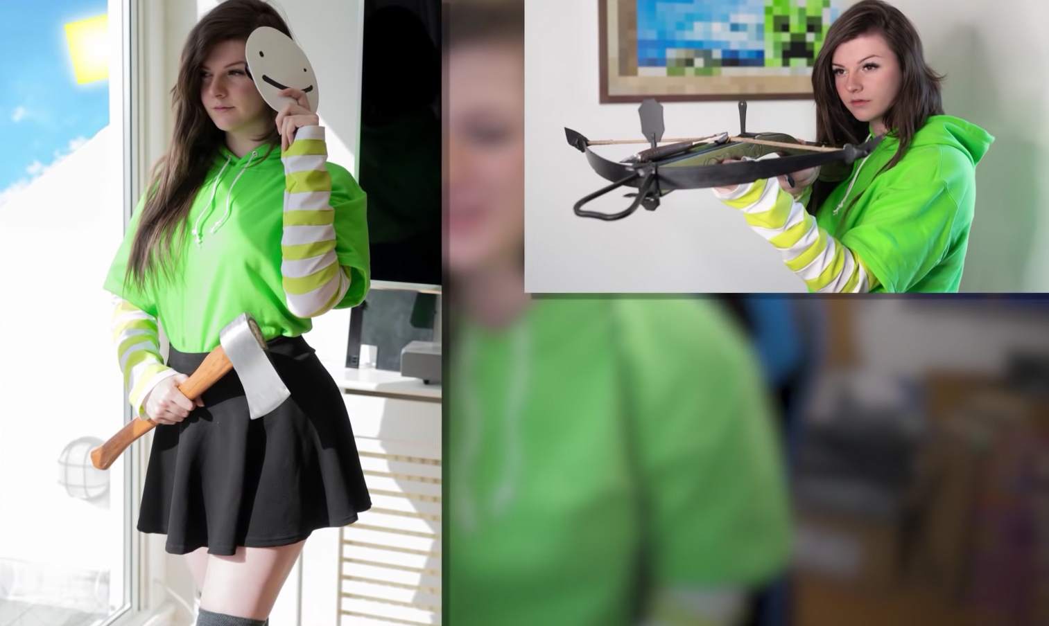 我的世界:老玩家们装扮的盛装cosplay,男女版dream你喜欢哪种?