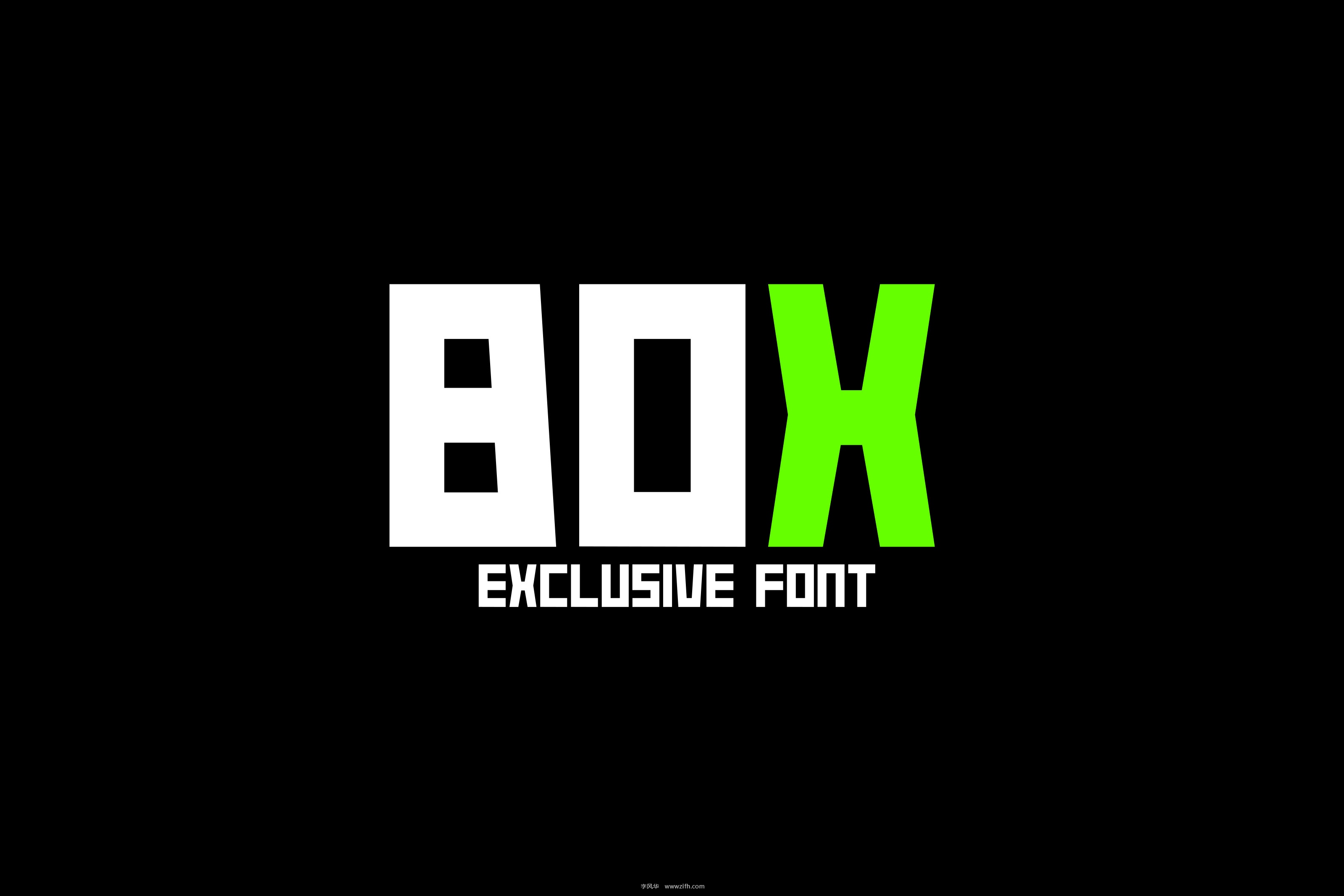 Box Typeface Font