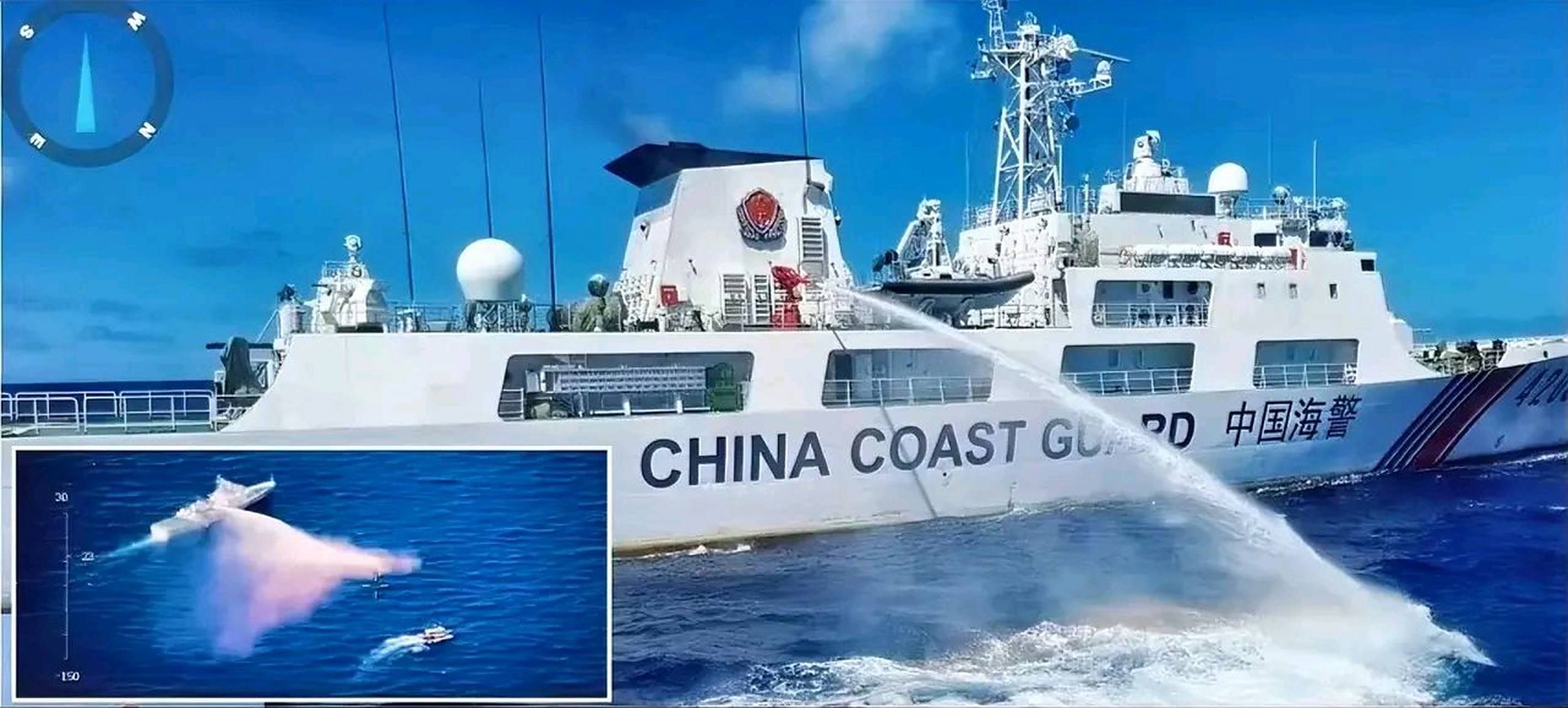 南海仁爱礁开炮了,水炮也是炮啊,打响了第一炮!硬气!  中国曾给菲律宾