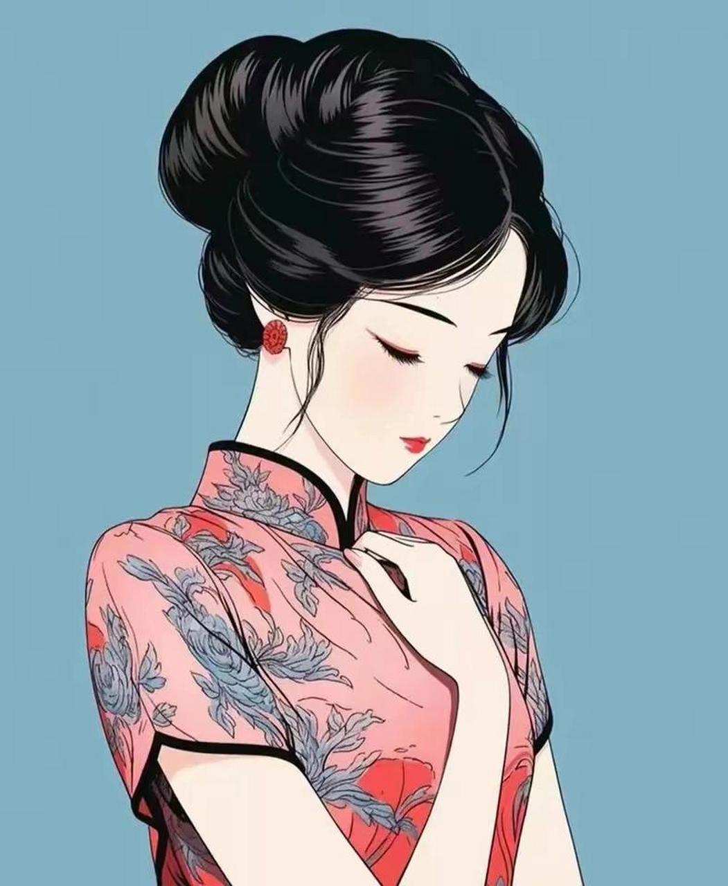 品位女人不穿金戴银,贵在风度,民国俏佳人微信图像欣赏,拿走不谢[鲜花