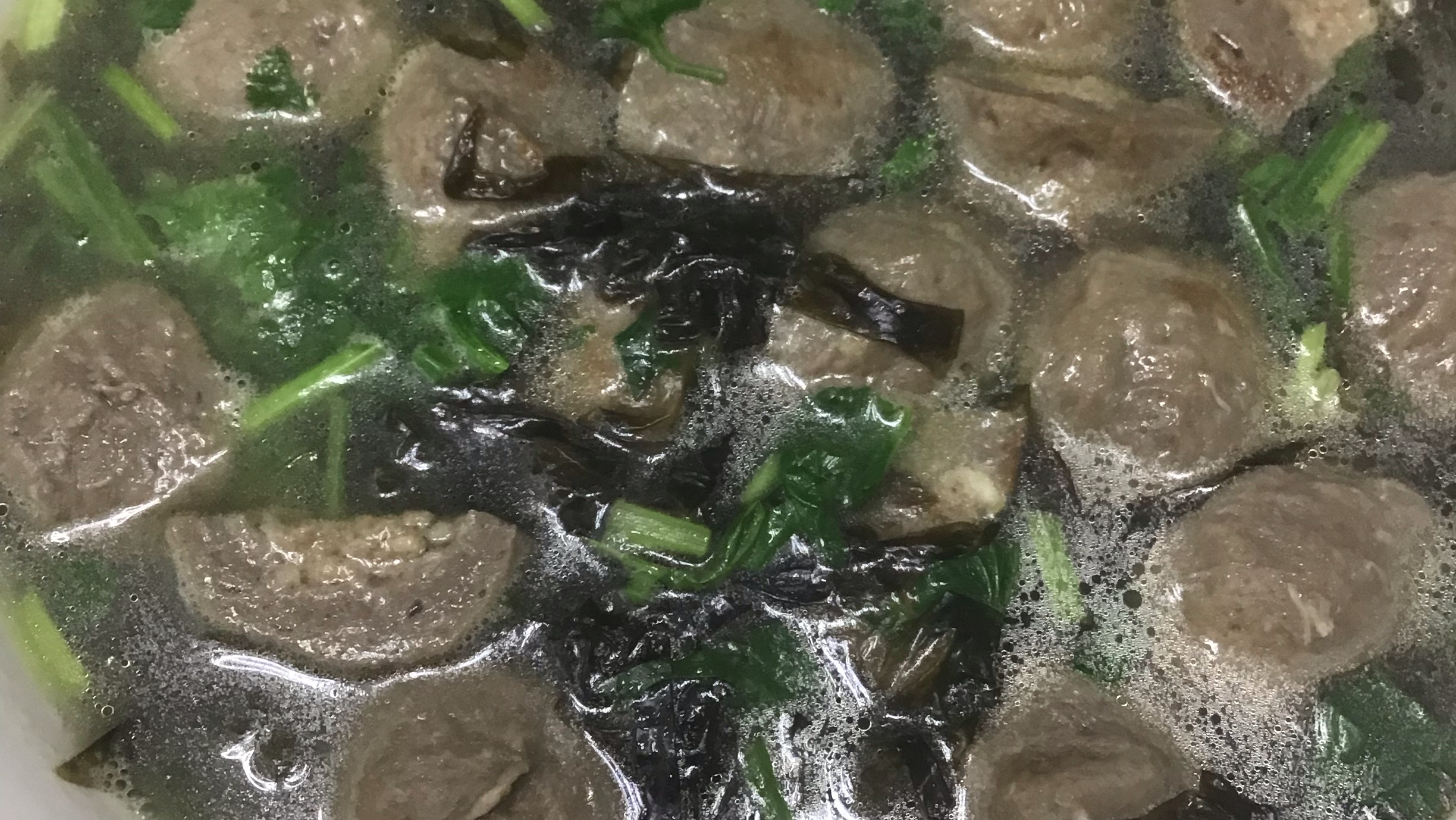 牛肉丸紫菜汤.有你想象不到的味道
