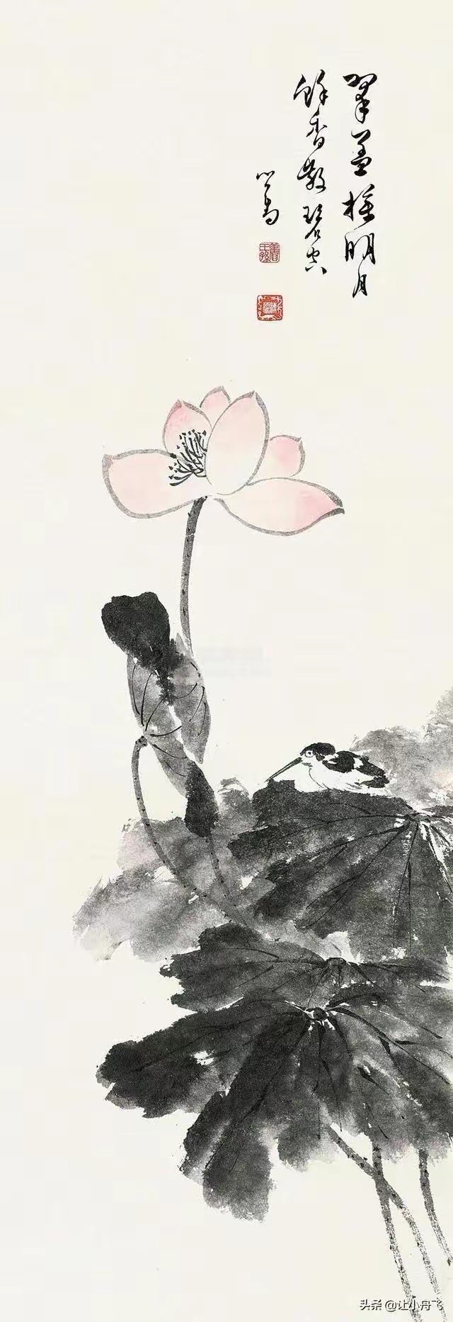 张大千,潘天寿,胡柏富 十位国画大师的荷花,谁的最有风骨