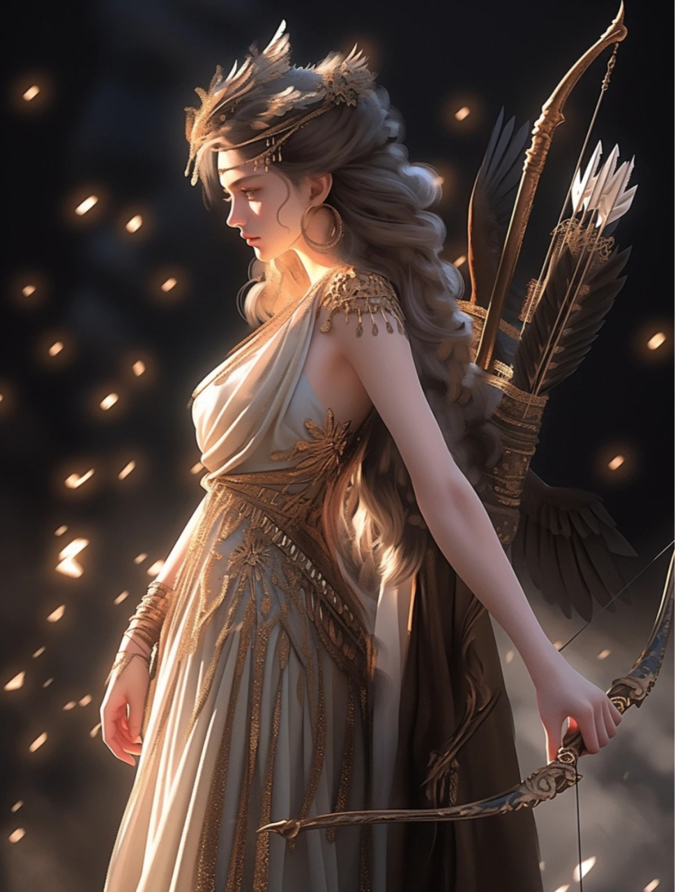 狩猎女神阿尔忒弥斯来啦#ai绘画
