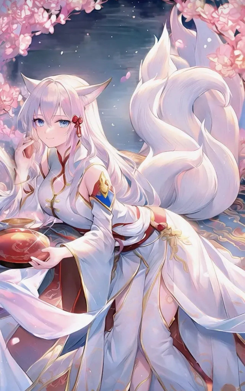 二次元狐耳娘少女