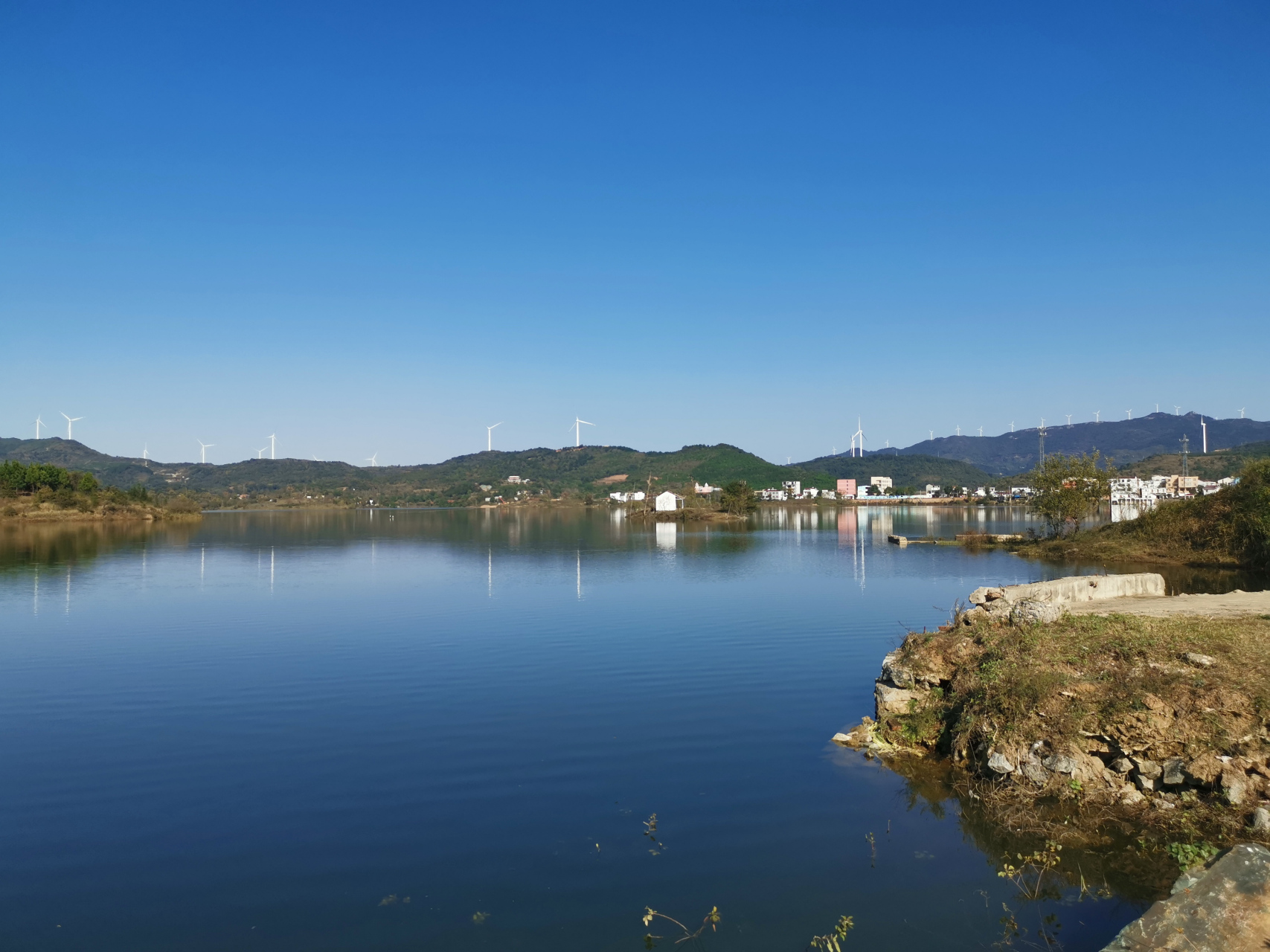 骑行孝感大悟北山红叶风景区—九房沟湿地公园,田园风光太美了!