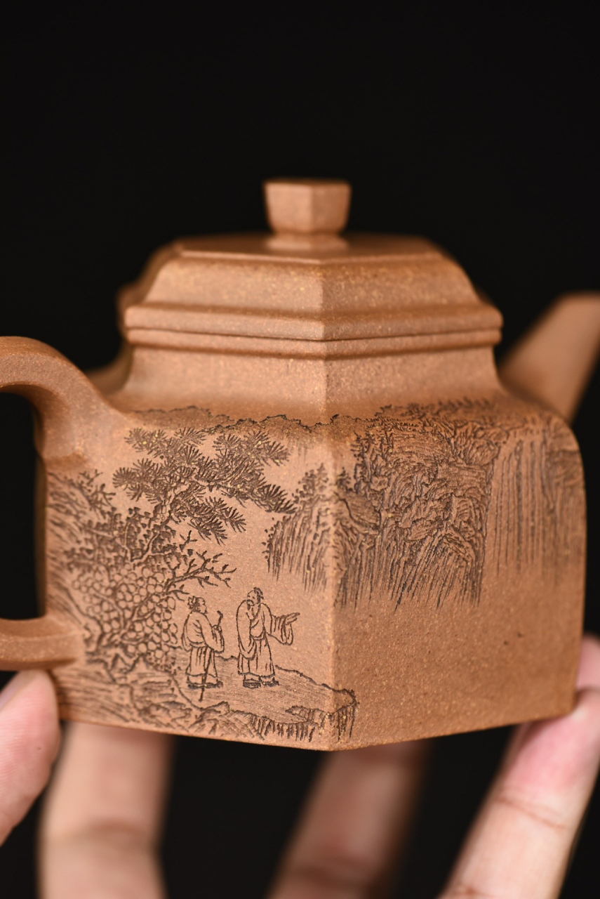 袁德波【六方德中】  五彩段泥  270ml#紫砂壶# #全手工