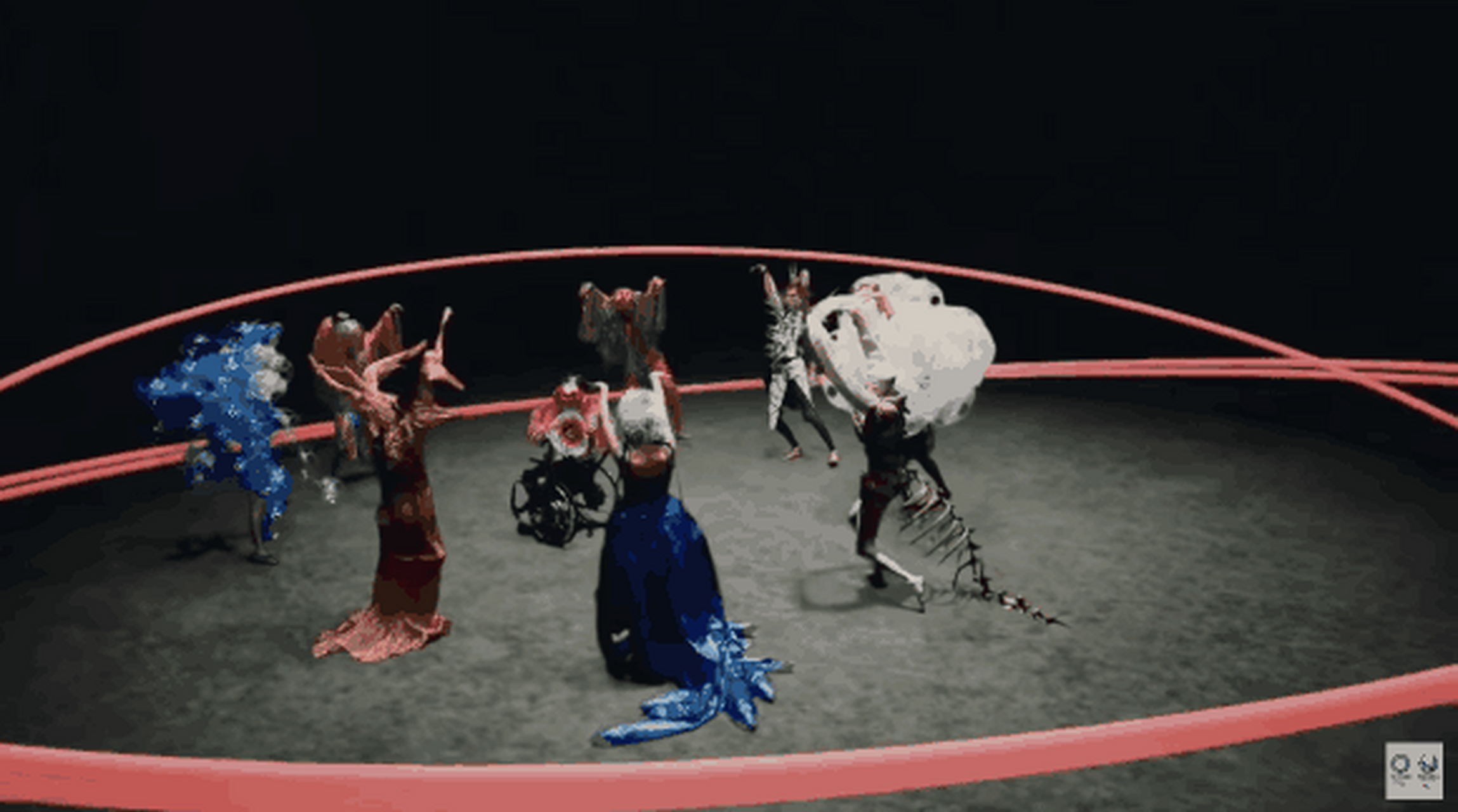 小日本核废水入海早有预谋,早在2021年东京奥运会开幕式上表演的恐怖