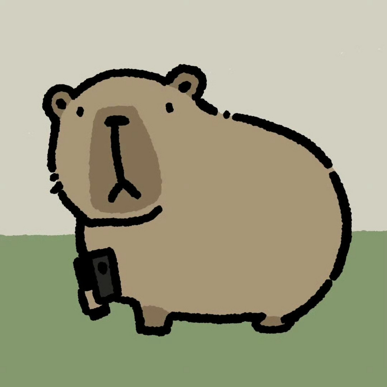 好可爱的水豚头像呀#秋日生活创作季# #秋日生活创作季