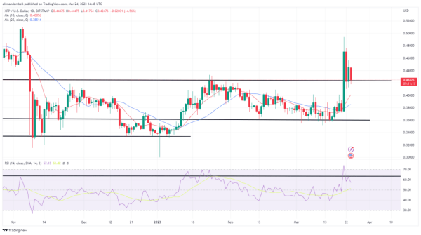 XMR 升至 1 个月高点，XRP 下跌 4%