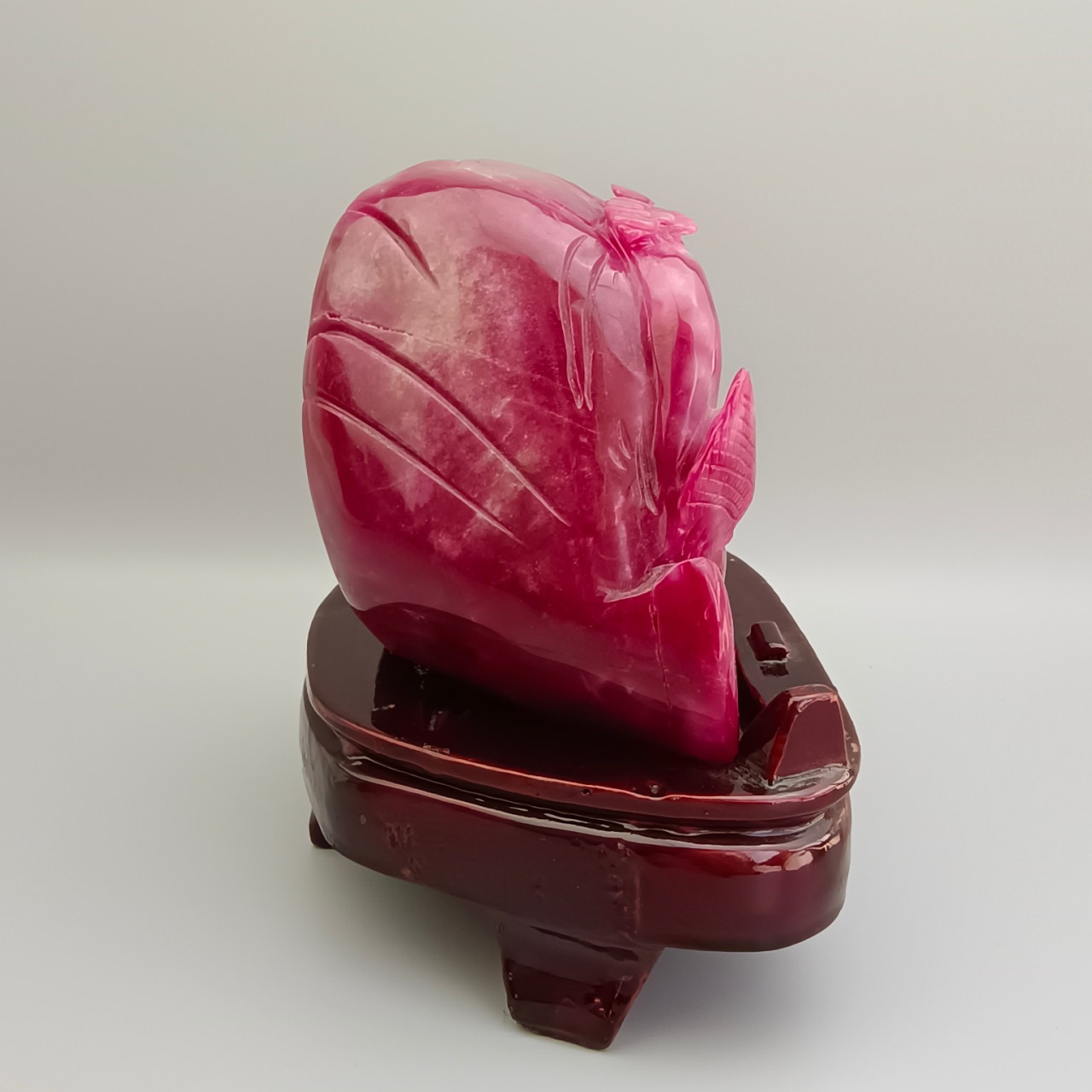 古玉老玉古董收藏的古代缅甸红翡老翡翠安居乐业山水人物摆件 手工