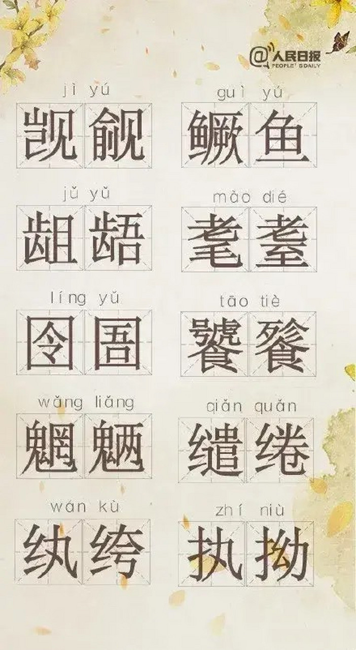 这100个难读难写的生僻字,你学会了吗?