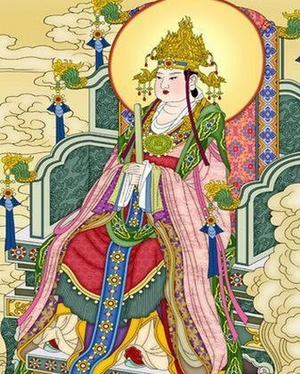 王母娘娘主管姻缘,子女缘,女性福禄.