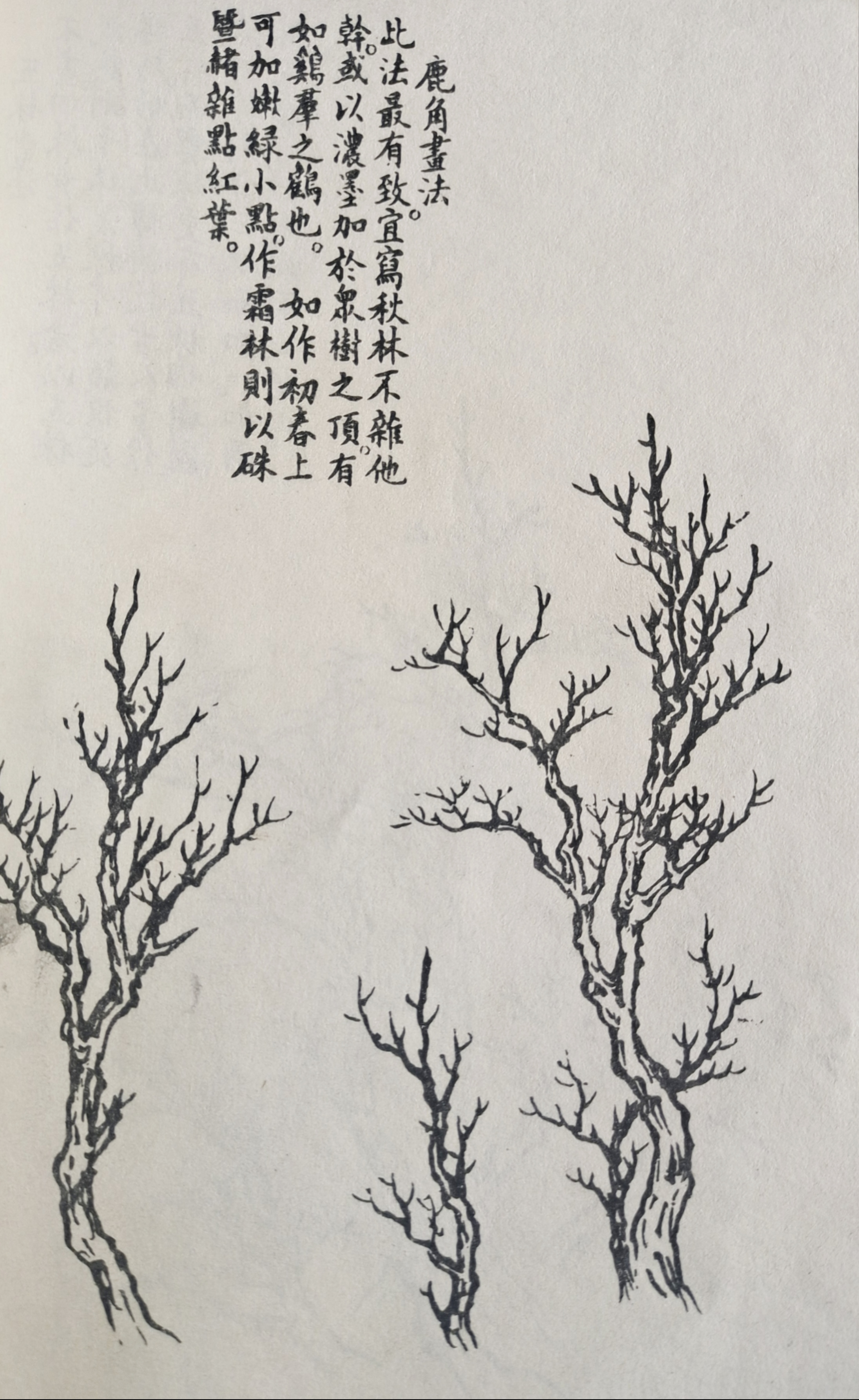 水墨画树的画法简单图片