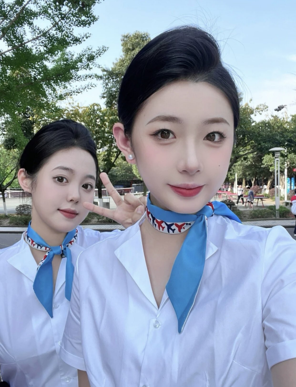 民航大学的校园毕业季活动 好多青春靓丽的空乘小姐姐