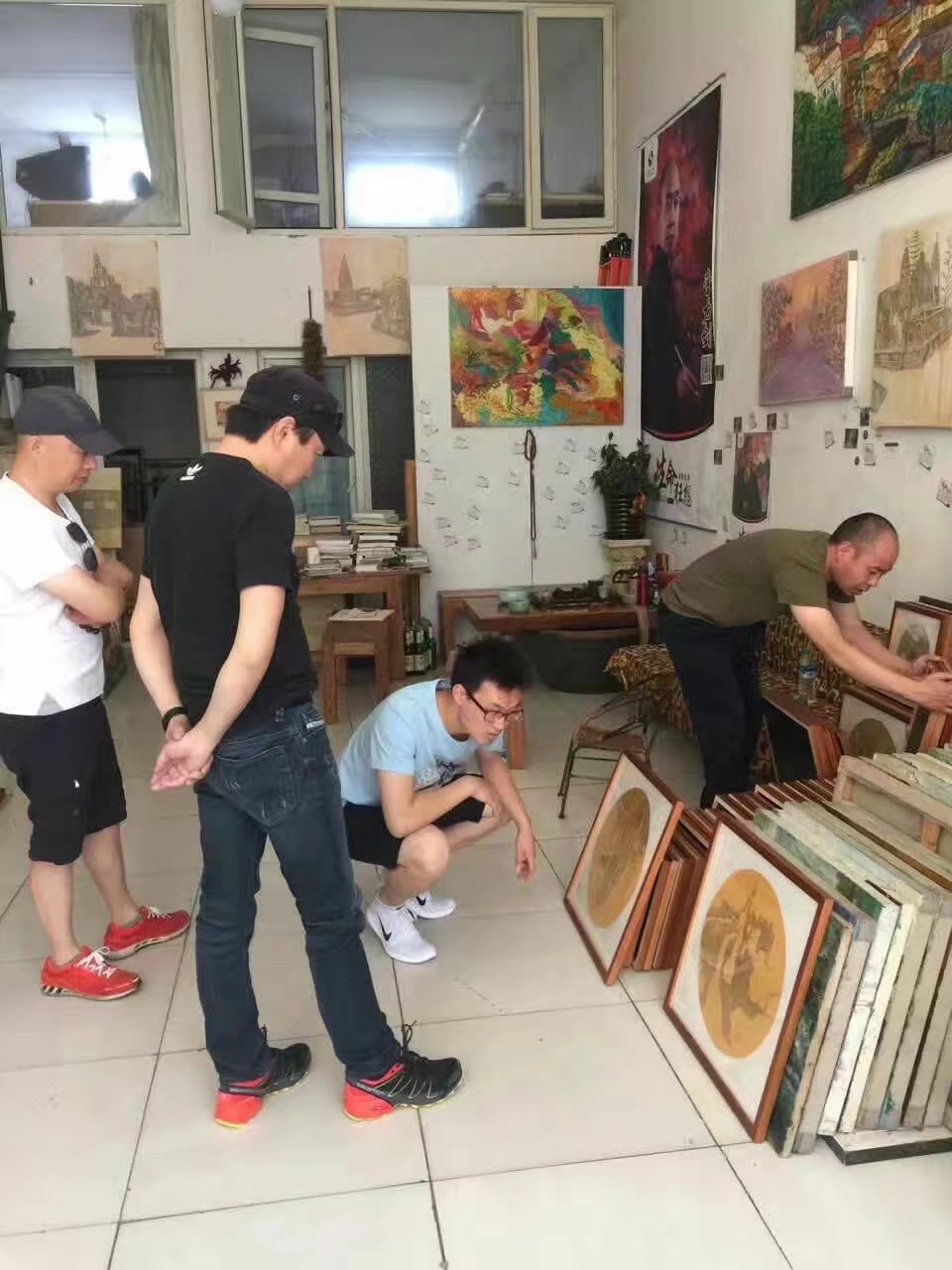 李力剑北京宋庄画家村工作室