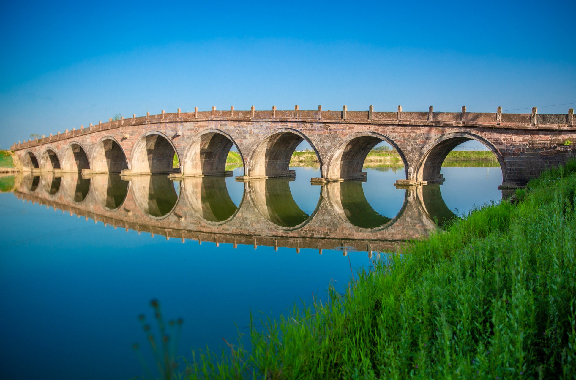 有张旅图看世界# 【蒲塘桥】位于南京溧水,江苏唯一一座九孔瓮桥.